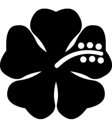 Stickers FLEUR HIBISCUS 7