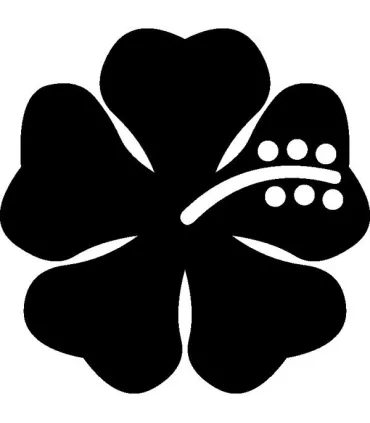 Stickers FLEUR HIBISCUS 7