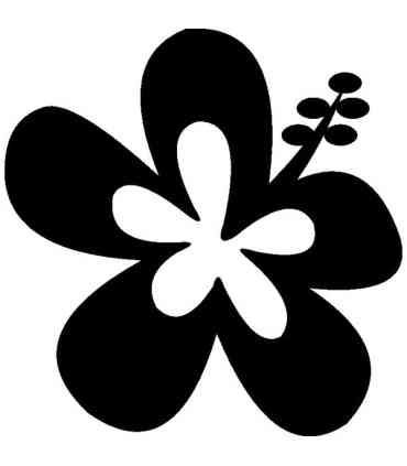 Stickers FLEUR HIBISCUS 10
