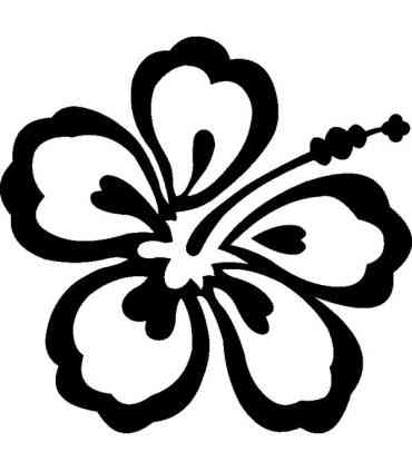 Stickers FLEUR HIBISCUS 12