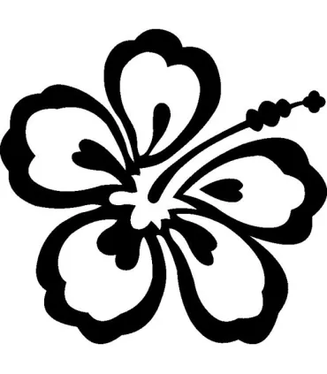 Stickers FLEUR HIBISCUS 12