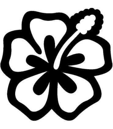 Stickers FLEUR HIBISCUS 13