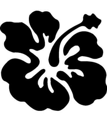 Stickers FLEUR HIBISCUS 14