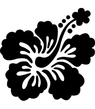 Stickers FLEUR HIBISCUS 16