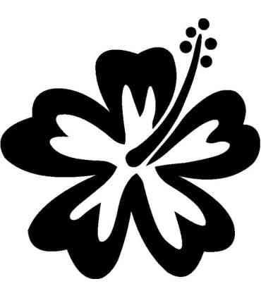 Stickers FLEUR HIBISCUS 17