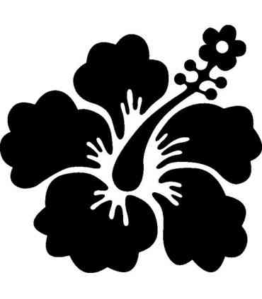 Stickers FLEUR HIBISCUS 20