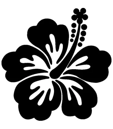 Stickers FLEUR HIBISCUS 21
