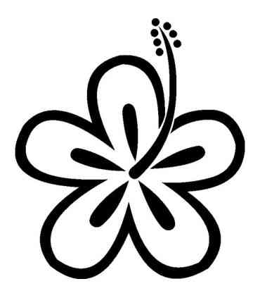 Stickers FLEUR HIBISCUS 24