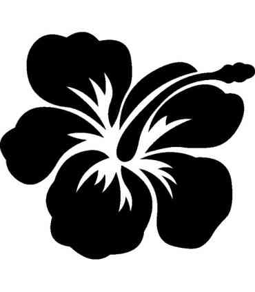 Stickers FLEUR HIBISCUS 25