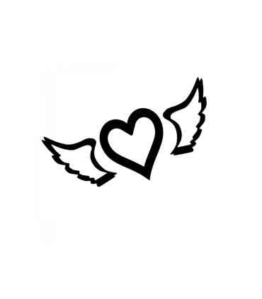 Stickers CŒUR AILES ANGE