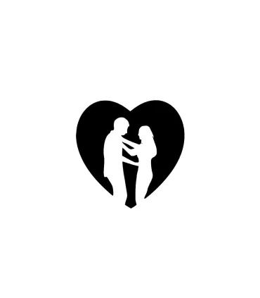 Stickers CŒUR COUPLE 1
