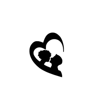 Stickers CŒUR COUPLE 2