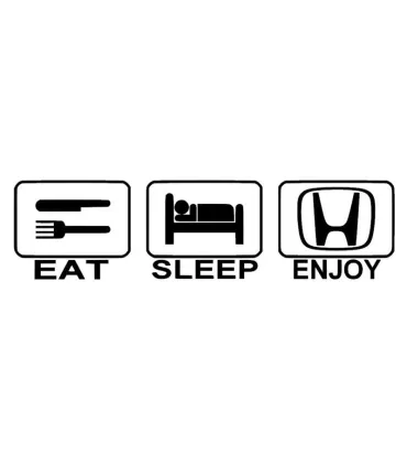 Stickers EAT SLEEP ENJOY