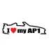 Stickers I LOVE MY AP1