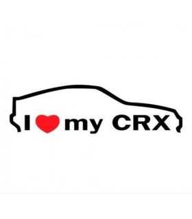 Stickers I LOVE MY CRX