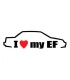 Stickers I LOVE MY EF-2