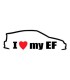 Stickers I LOVE MY EF-3