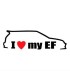 Stickers I LOVE MY EF-4