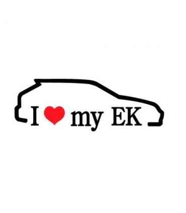 Stickers I LOVE MY EK