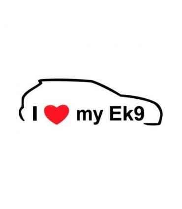 Stickers I LOVE MY EK9