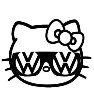 Stickers KITTY VW