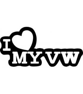Stickers I LOVE MY VW