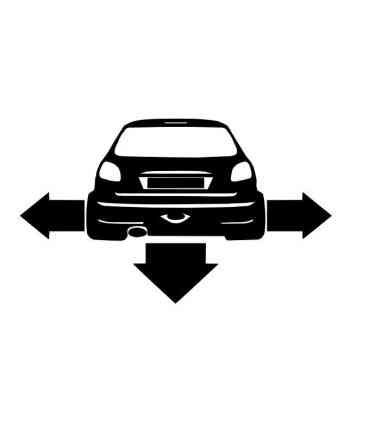 Stickers DOWN AND OUT PEUGEOT 206