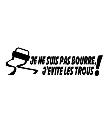 Stickers PAS BOURRE