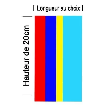 Stickers BANDE PTS-2 Hauteur 20CM