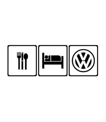 Stickers EAT SLEEP VW