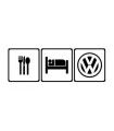 Stickers EAT SLEEP VW