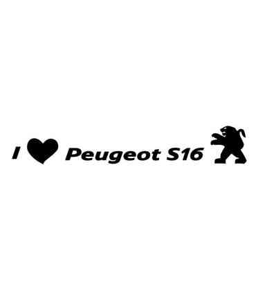 Stickers I LOVE PEUGEOT S16
