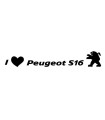 Stickers I LOVE PEUGEOT S16