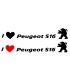 Stickers I LOVE PEUGEOT S16