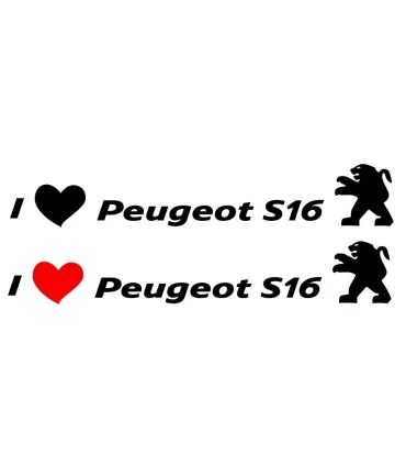 Stickers I LOVE PEUGEOT S16