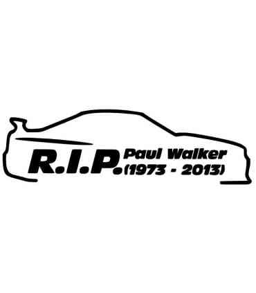 Stickers PAUL WALKER 8 DROIT