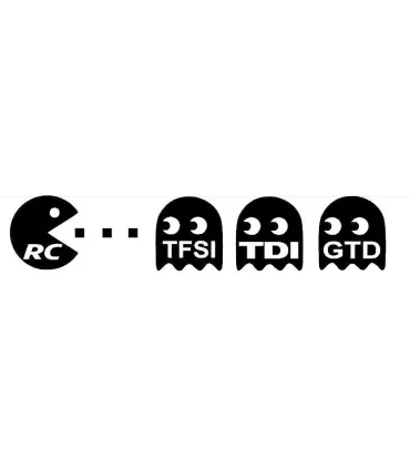 Stickers PAC MAN MANGE TFSI TDI GTD