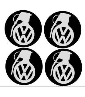 Stickers CENTRE DE ROUE VW GRENADE x4