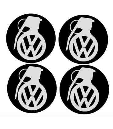Stickers CENTRE DE ROUE VW GRENADE x4
