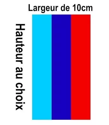Stickers BMW MOTORSPORT LARGEUR 10cm