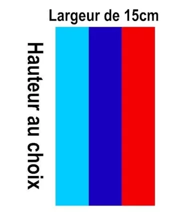 Stickers BMW MOTORSPORT LARGEUR 15cm