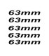 STICKERS 63mm X5