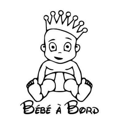Stickers BÉBÉ A BORD ROI
