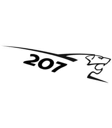 STICKERS LION PEUGEOT 207 80CM
