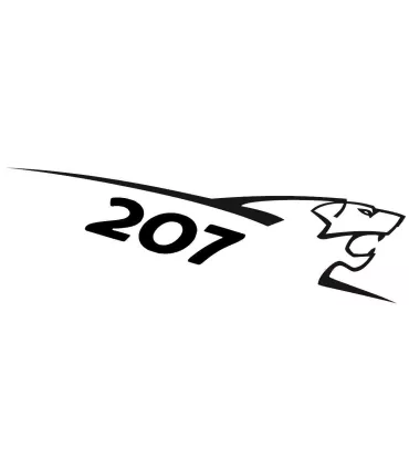 STICKERS LION PEUGEOT 207 80CM