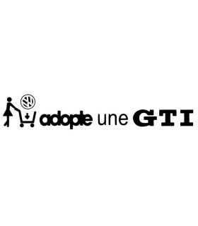 Stickers ADOPTE UNE GTI