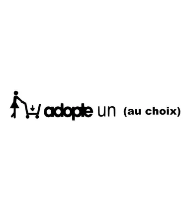 Stickers ADOPTE UN Personnalisable 