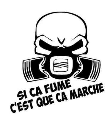 Stickers SI CA FUME SEAT