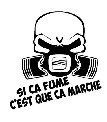 Stickers SI CA FUME SEAT